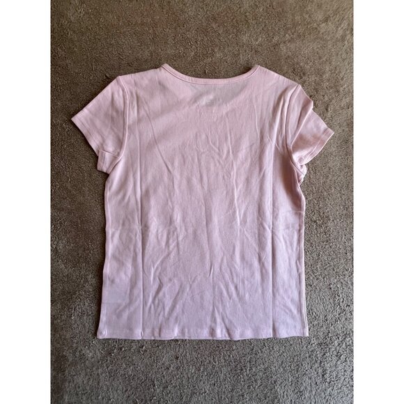 Pink Wonder Nation Girls T-Shirt L/10-12 "Enjoy The Little Things" Floral Sequin - Picture 6 of 10